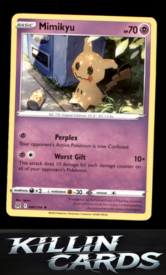 Mimikyu 080/196 Pokemon Rare SWSH11: Lost Origin Card NM