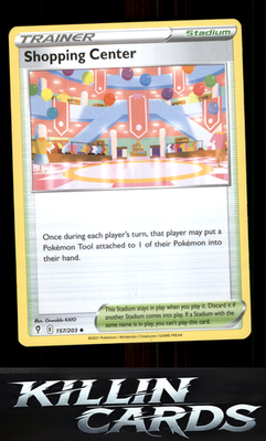 Shopping Center 157/203 Pokemon Uncommon SWSH07: Evolving Skies Card NM