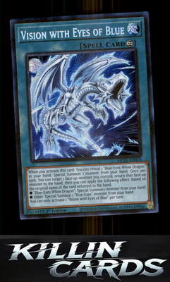1st Edition Vision with Eyes of Blue MP23-EN026 YuGiOh Prismatic Secret Rare 25t