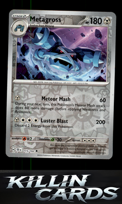 Reverse Holofoil Metagross - 115/162 115/162 Pokemon Uncommon SV05: Temporal For