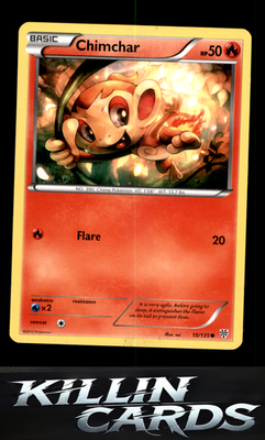 Chimchar 15/135 Pokemon Common Plasma Storm Card NM