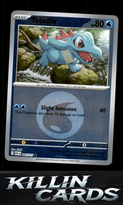 Reverse Holofoil Totodile (Energy Symbol Pattern) 041/217 Pokemon Common ME: Asc