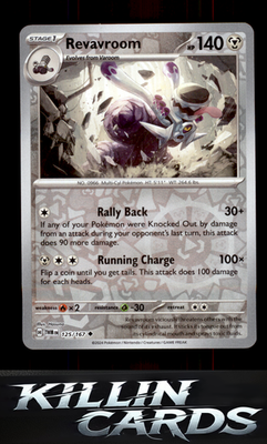 Reverse Holofoil Revavroom 125/167 Pokemon Uncommon SV06: Twilight Masquerade Ca