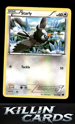 Starly 95/116 Pokemon Common Plasma Freeze Card NM