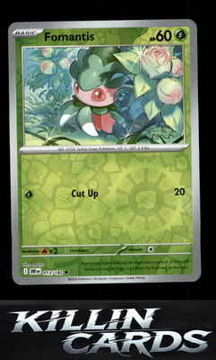 Reverse Holofoil Fomantis 013/182 Pokemon Common SV10: Destined Rivals Card NM