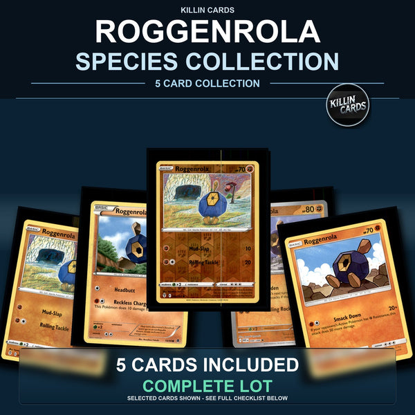 Pokemon TCG Roggenrola Species Collection 5 Different Cards