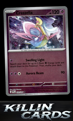 Reverse Holofoil Cresselia 039/094 Pokemon Uncommon ME02: Phantasmal Flames Card