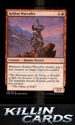 Keldon Warcaller 136 Magic C Dominaria Card NM