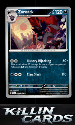 Reverse Holofoil Zoroark 032/064 Pokemon Rare SV: Shrouded Fable Card NM