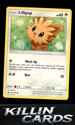 Lillipup 103/149 Pokemon Common SM Base Set Card NM