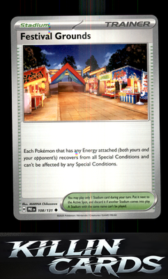 Festival Grounds 108/131 Pokemon Uncommon SV: Prismatic Evolutions Card NM