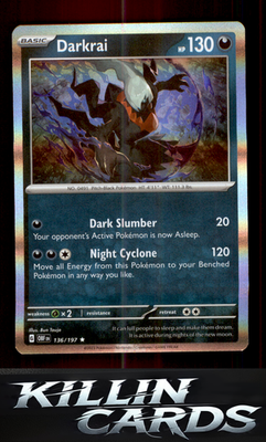 Darkrai 136/197 Pokemon Rare SV03: Obsidian Flames Card NM