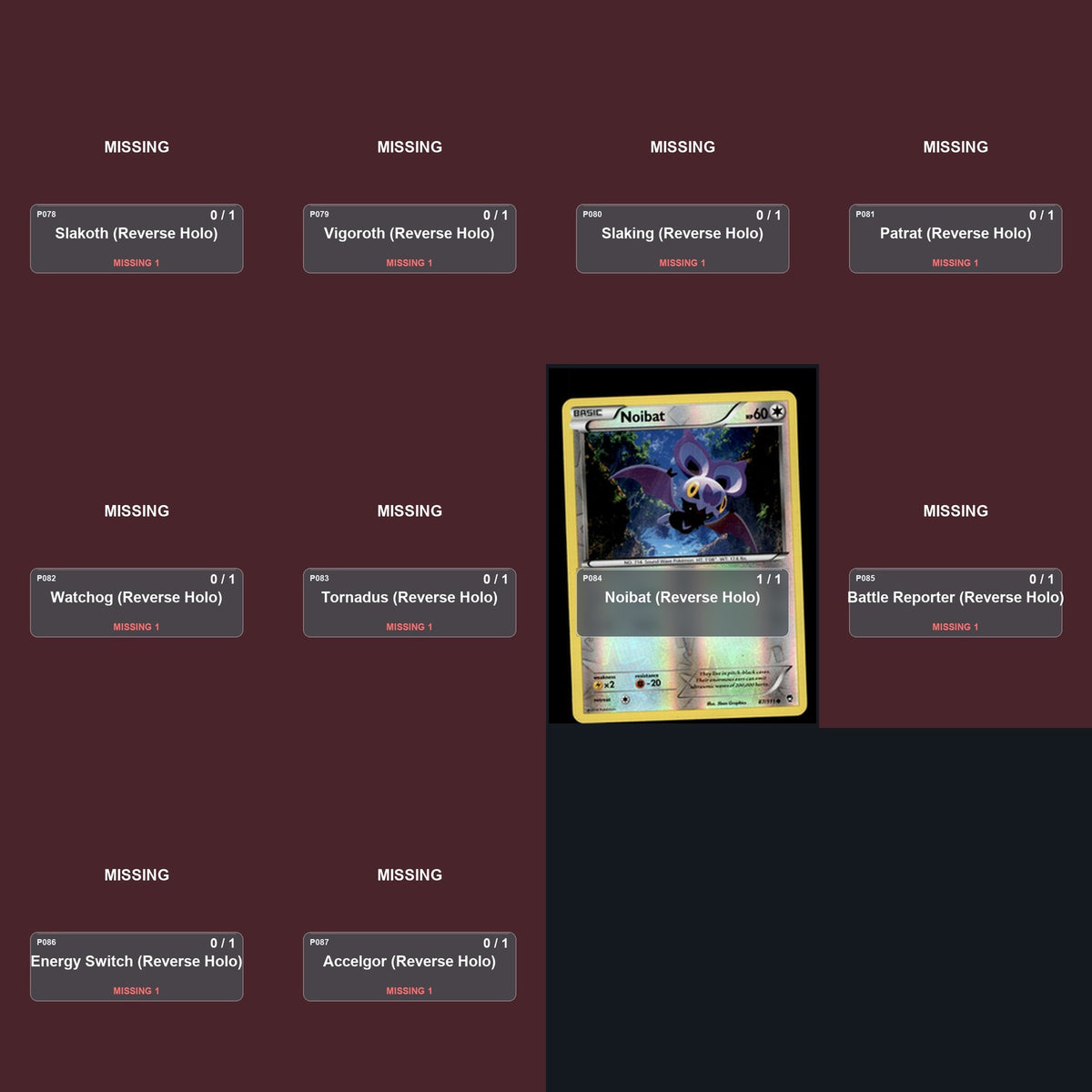 Pokemon TCG XY - Furious Fists Reverse Holo Master Set 7 Reverse Holo Card