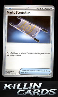 Night Stretcher 196/217 Pokemon Common ME: Ascended Heroes Card NM