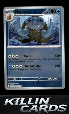 Reverse Holofoil Mamoswine 025/094 Pokemon Uncommon ME02: Phantasmal Flames Card