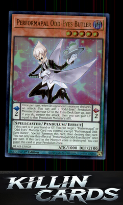 1st Edition Performapal Odd-Eyes Butler BLMR-EN028 YuGiOh Ultra Rare Battles of