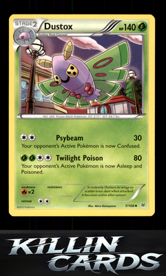 Dustox (7) 7/108 Pokemon Uncommon XY - Roaring Skies Card NM