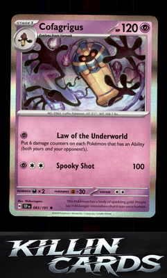 Cofagrigus 083/191 Pokemon Rare SV08: Surging Sparks Card NM