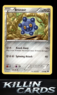 Bronzor 75/99 Pokemon Common Next Destinies Card NM