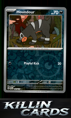 Reverse Holofoil Houndour 062/131 Pokemon Common SV: Prismatic Evolutions Card N