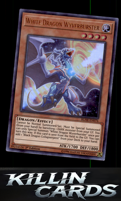 1st Edition White Dragon Wyverburster BLHR-EN076 YuGiOh Ultra Rare Battles of Le