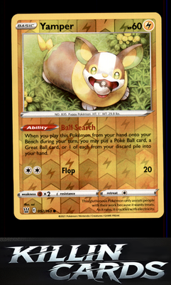 Reverse Holofoil Yamper 052/163 Pokemon Common SWSH05: Battle Styles Card NM