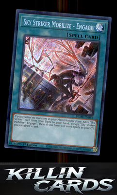 1st Edition Sky Striker Mobilize - Engage! BLMR-EN091 YuGiOh Secret Rare Battles