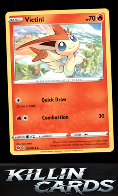 Victini 07/73 Pokemon Uncommon Champion's Path Card NM
