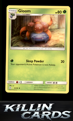 Gloom 3/236 Pokemon Uncommon SM - Cosmic Eclipse Card NM