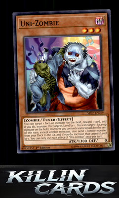 1st Edition Uni-Zombie SR07-EN019 YuGiOh Common Structure Deck: Zombie Horde Car