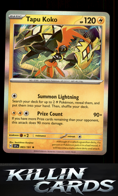 Tapu Koko 065/191 Pokemon Rare SV08: Surging Sparks Card NM