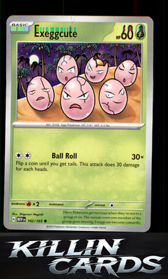 Exeggcute 102/165 Pokemon Common SV: Scarlet & Violet 151 Card NM