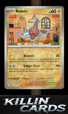Reverse Holofoil Rotom - 077/182 077/182 Pokemon Common SV10: Destined Rivals Ca