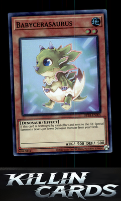 Babycerasaurus OP18-EN005 YuGiOh Super Rare OTS Tournament Pack 18 Card NM