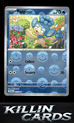 Panpour (Poke Ball Pattern) 017/086 Pokemon Common SV: Black Bolt Card NM