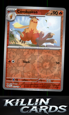 Reverse Holofoil Combusken 023/159 Pokemon Uncommon SV09: Journey Together Card