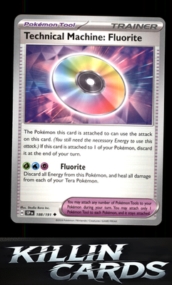 Technical Machine: Fluorite 188/191 Pokemon Uncommon SV08: Surging Sparks Card N