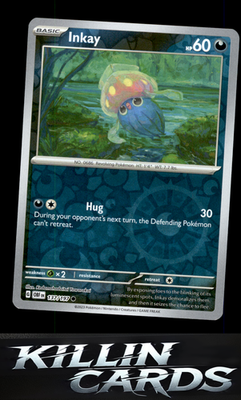 Reverse Holofoil Inkay 137/197 Pokemon Common SV03: Obsidian Flames Card NM