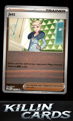 Reverse Holofoil Jett 079/084 Pokemon Uncommon ME05: Pitch Black Card NM
