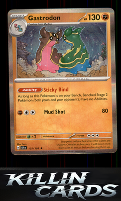 Gastrodon 107/191 Pokemon Rare SV08: Surging Sparks Card NM