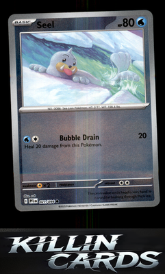 Reverse Holofoil Seel 021/094 Pokemon Common ME02: Phantasmal Flames Card NM