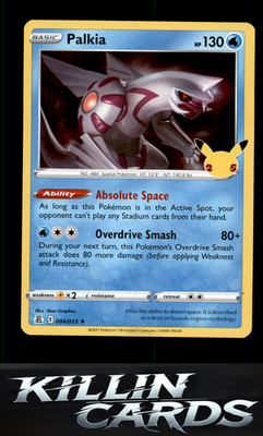 Palkia 004/025 Pokemon Holo Rare Celebrations Card NM