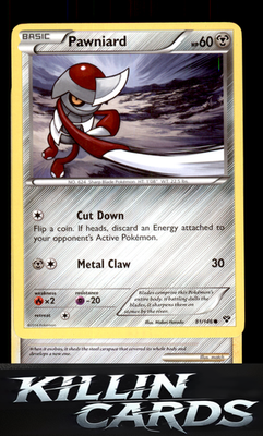 Pawniard 81/146 Pokemon Common XY Base Set Card LP