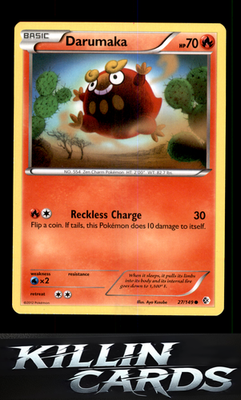 Darumaka 27/149 Pokemon Common Boundaries Crossed Card NM
