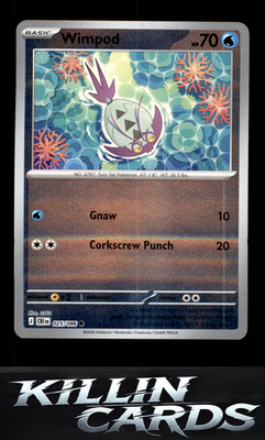 Reverse Holofoil Wimpod 025/086 Pokemon Common ME04: Chaos Rising Card NM