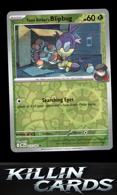 Reverse Holofoil Team Rocket's Blipbug 015/182 Pokemon Common SV10: Destined Riv