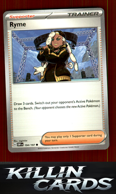 Ryme 194/197 Pokemon Common SV03: Obsidian Flames Card NM