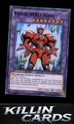 1st Edition Vision HERO Trinity SHVA-EN036 YuGiOh Super Rare Shadows in Valhalla