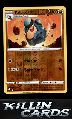 Reverse Holofoil Palpitoad 089/203 Pokemon Uncommon SWSH07: Evolving Skies Card