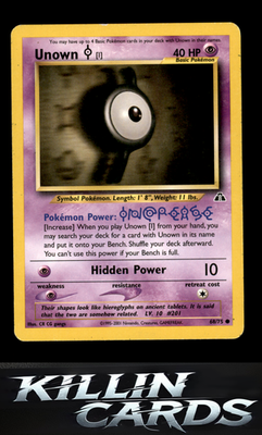 Unown [I] 68/75 Pokemon Common Neo Discovery Card NM